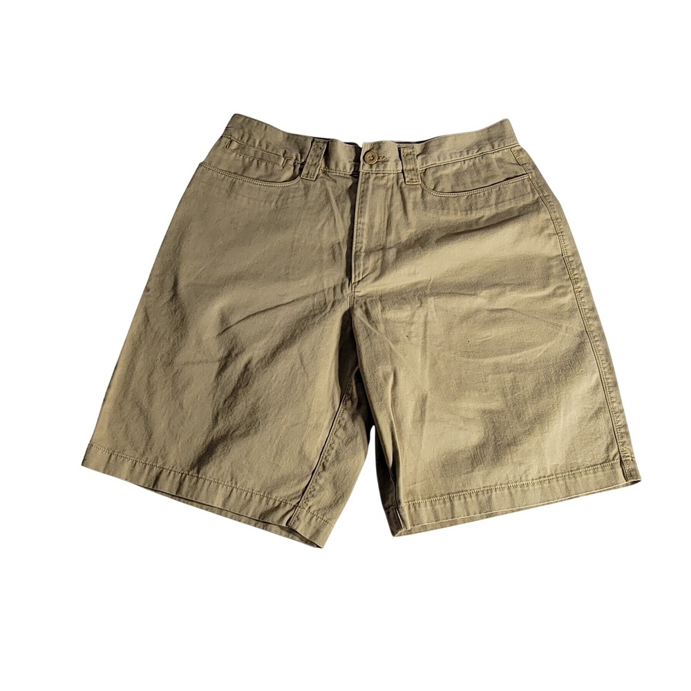 The North Face Mens Khaki Cotton Chino Shorts Size 34 Regular Tan Outdoor Hiking